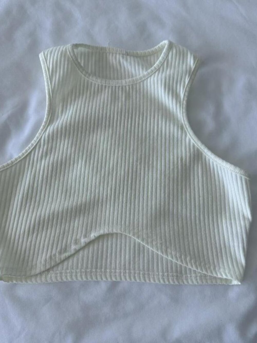 Princess Polly Cream Crop Top